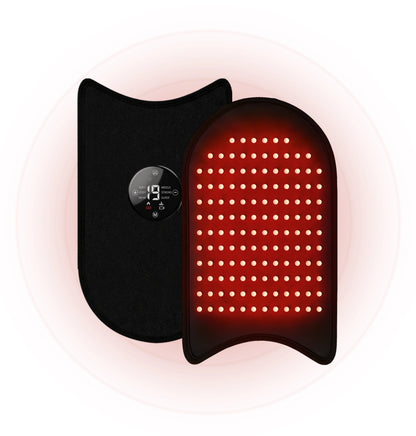 awMoves Restore red light and massage wrap for pets showing front felt surface and back LED panel