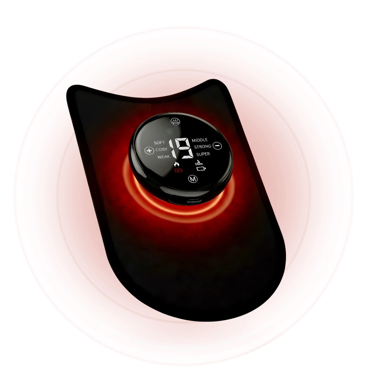 PawMoves Restore pet wrap activating red light via magnetic controller attachment